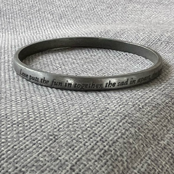 Vintage Pewter “Good Works” Camco Bracelet - Picture 2 of 4